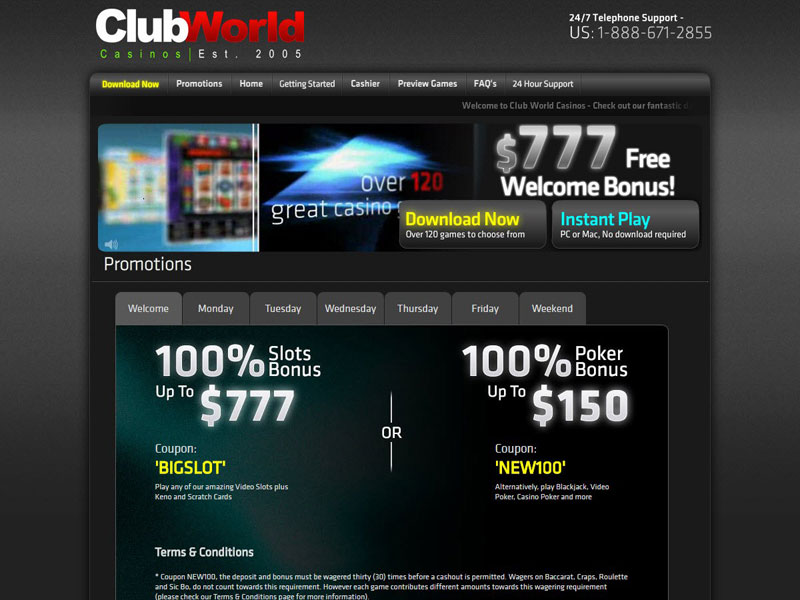 Club World Casino Review