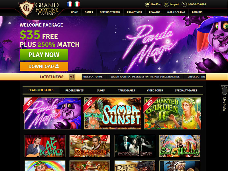 instant play grand fortune online casino